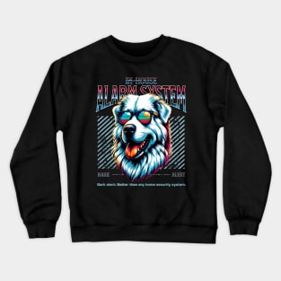 Bark Alert Pyrenean Mountain Dog Crewneck Sweatshirt